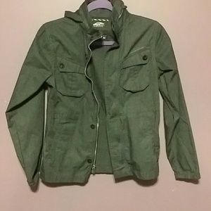 Vans kids rain jacket w/ hoodie size medium
